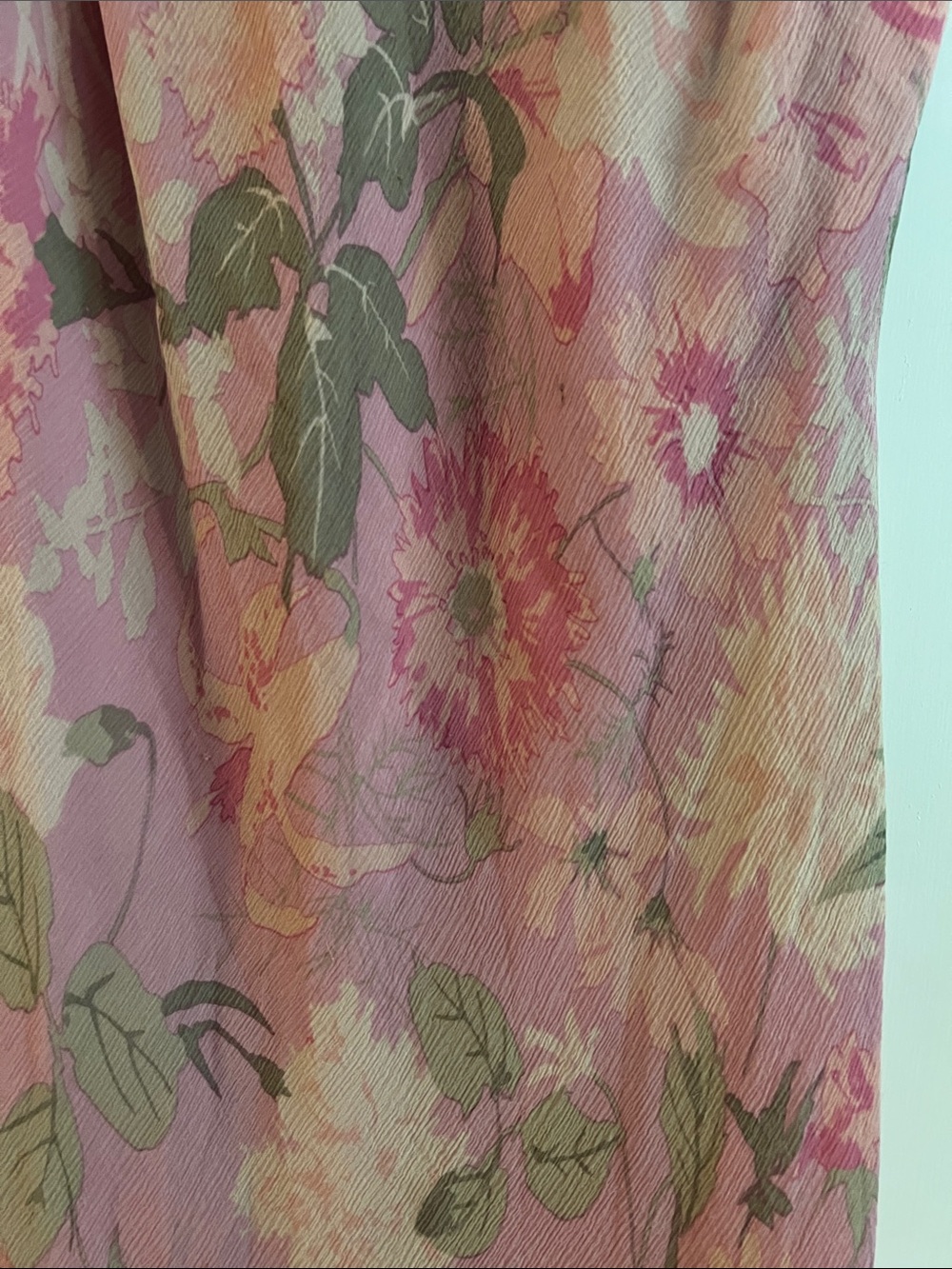 Ralph Lauren Pink Floral Sleeveless Midi with Ruffle Hem - Picture 5 of 8